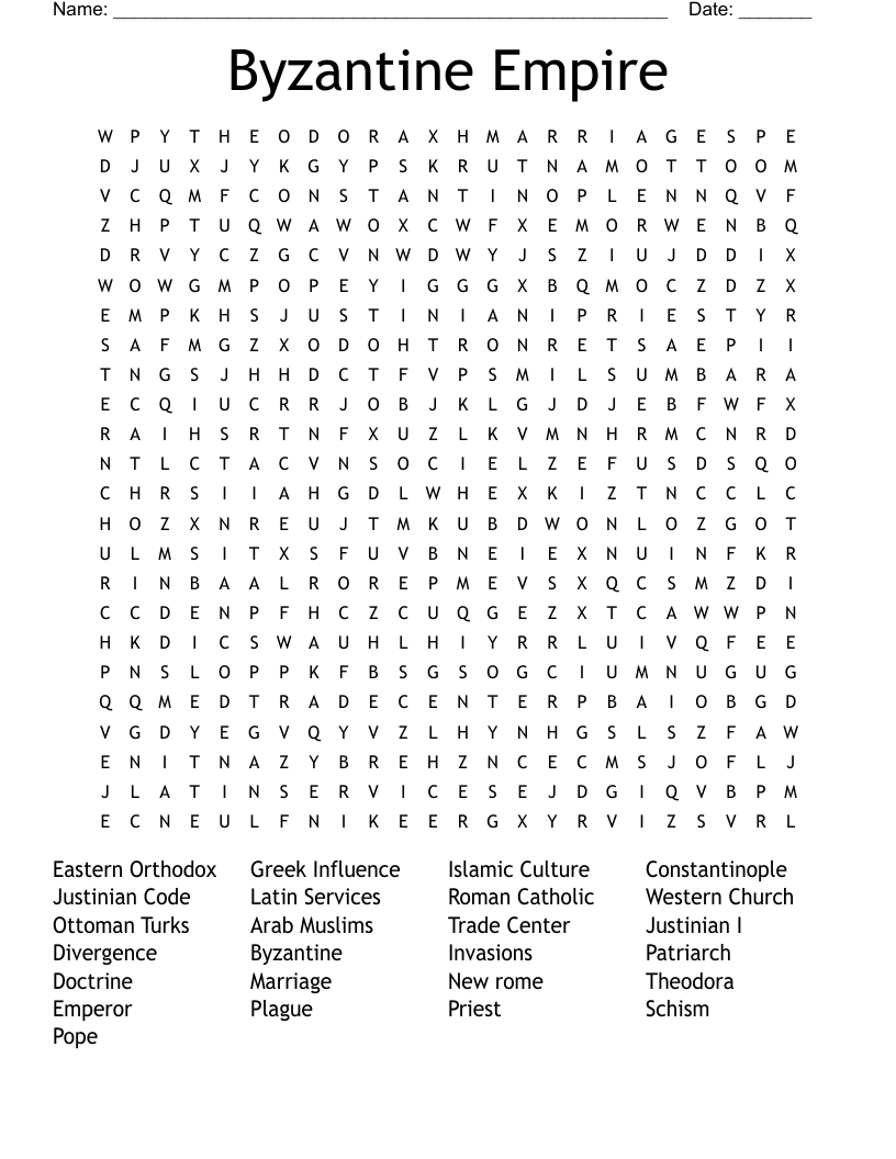 Byzantine Empire Crossword Answers: Find Every Solution